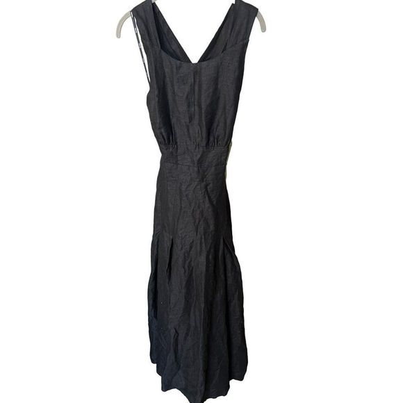 Anthropologie Aureta Studio Boatneck Linen Maxi Dress - Picture 7 of 14